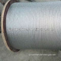 hot dipped galvanized steel wire rope with one red strand